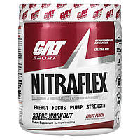 GAT, Sport, NITRAFLEX, со вкусом фруктового пунша, 312 г (11 унций) в Украине