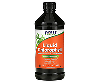 Хлорофилл жидкий NOW Foods (Liquid Chlorophyll) 473 мл со вкусом мяты