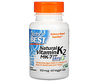 Витамин К2 МК-7 Doctor's Best (Vitamin K2) 100 мкг 60 капсул
