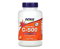 Витамин С NOW Foods (Chewable C-500) 100 жевательных таблеток со вкусом апельсина