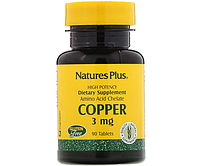 Медь Natures Plus (Copper) 3 мг 90 таблеток