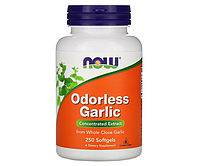 Чеснок NOW Foods (Odorless Garlic) 250 шт