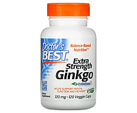 Экстракт Гинкго Билоба экстра сила Doctor's Best (Extra Strength Ginkgo) 120 мг 120 шт