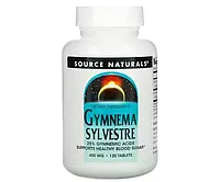 Екстракт Джимнема Сільвестра Source Naturals (GYMNEMA SYLVESTRE) 450 мг 120 таблеток