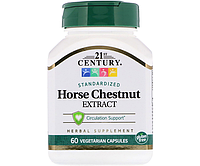 Экстракт конского каштана 21st Century (Horse chestnut extract) 300 мг 60 капсул