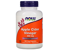 Яблочный уксус NOW Foods (Apple Cider Vinegar) 450 мг 180 капсул