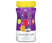 Мультивитамины и минералы для детей Solgar (Childrens Multi-vitamin&Mineral U-Cubes) 60 шт