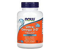 Омега 3-Д Ультра NOW Foods (Ultra Omega 3-D) 90 шт