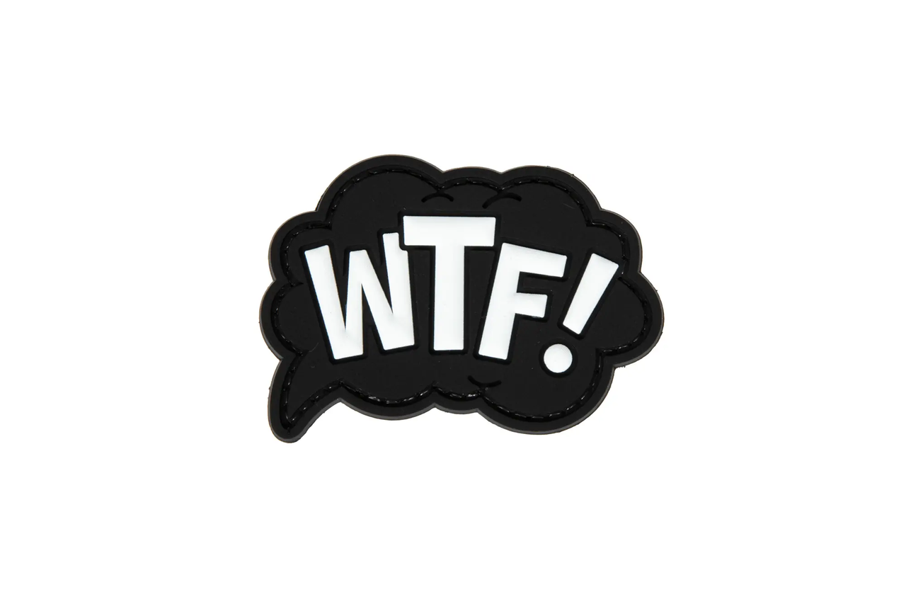 Нашивка PVC - WTF ! [GFC Tactical]