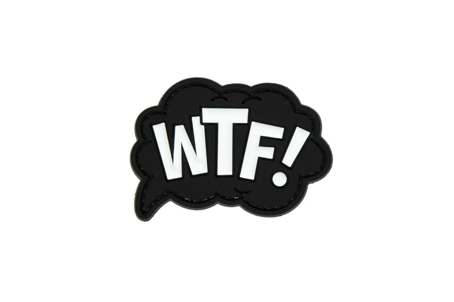 Нашивка PVC - WTF ! [GFC Tactical], фото 1