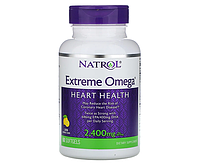 Омега-3 Natrol (Extreme Omega) 2400 мг 60 капсул со вкусом лимона