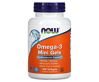 Омега-3 NOW Foods (Omega-3 Mini Gels, 180 EPA/120 DHA) 180 шт