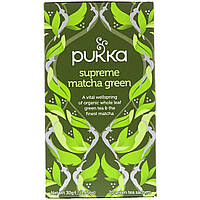 Pukka Herbs, Supreme Matcha Green, 20 Green Tea Sachets - 1.05 oz (30 g) Each в Украине