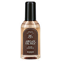 Skinfood, Фиксирующая эссенция для волос с аргановым маслом Argan Oil Silk Plus, 3,38 ж. унц. (100 мл) в в