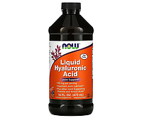 Жидкая гиалуроновая кислота NOW Foods (Liquid hyaluronic acid) 100 мг 473 мл с ягодным вкусом