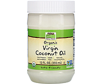 Органічна натуральна кокосова олія NOW Foods (Organic Virgim Coconut Oil) 355 мл