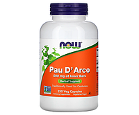 Пау Дарко NOW Foods (Pau D' Arco) 500 мг 250 шт
