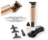 Акумуляторна потужна машинка для стрижки волосся VGR V-265 Золотий (V-265_714), фото 2