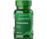 Калий Puritan's Pride (Potassium) 99 мг 100 капсул