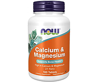 Кальцій і магній NOW Foods (Calcium&Magnesium) 500/250 мг 100 шт.