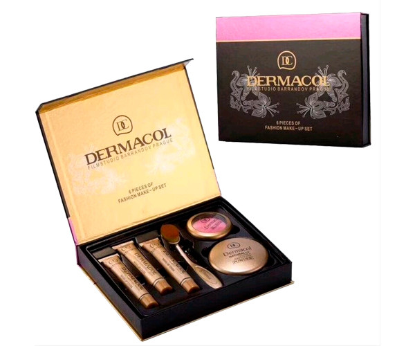 Косметичний набір Dermacol 6 в 1 Make-up set тональний крем пудра рум'яна (lp-90228_285)
