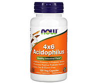 Пробиотики NOW Foods (4x6 Acidophilus) 4 млрд КОЕ 120 шт