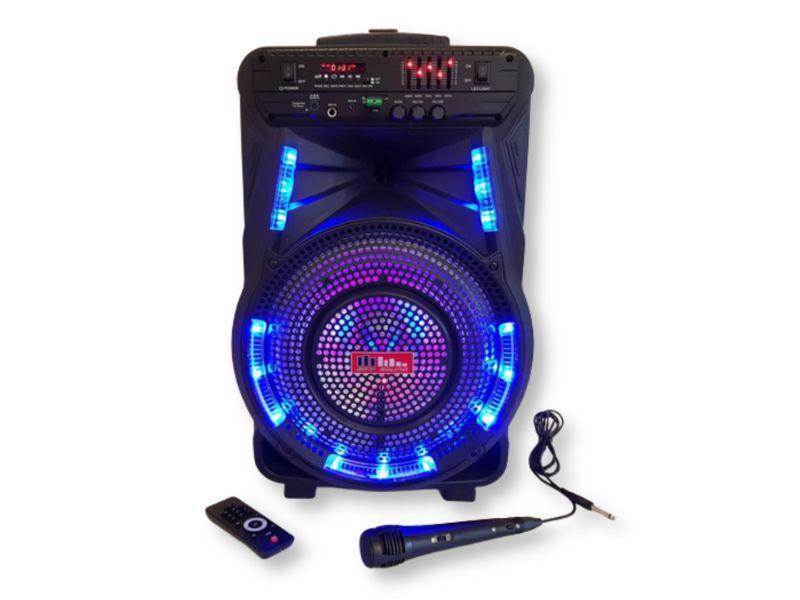 Акумуляторна акустична система XPRO SS-7373 колонка валіза 100Вт USB, SD, FM радіо, Bluetooth, мікрофон, ДК (SS-7373), фото 1