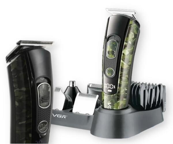 Професійна бездротова машинка-триммер для стрижки волосся VGR V-102 Чорний (V-102_759), фото 1