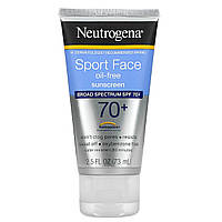 Neutrogena, Солнцезащитное средство для лица Sport Face без масла, SPF 70+, 73 мл (2,5 жидк. Унции) в Украине