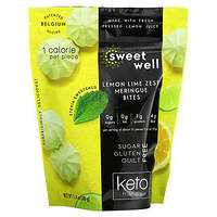 Sweetwell, Keto Bites, безе с цедрой лимона и лайма, 40 г (1,4 унции) в Украине