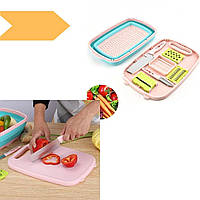 Овочерізка XPRO Multifunctional Slicer and Planing Wire Slicer 9в1 (30) рожева (GR- 99_206)