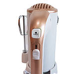 Міксер ручний 5 швидкостей із двома насадками для приготування сумішей різної в'язкості DSP КМ 2021 білий 200W (КМ 2021_536), фото 6