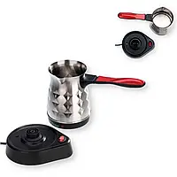 Турка електрична Mylongs KF-005 0,5 л 600 Вт терморегулятор нержавіюча сталь/чорний (KF-005_250)