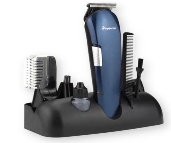Багатофункціональний триммер 8в1 для стрижки волосся + Гребінець Gemei GM-596 Синій (GM-596_670), фото 1