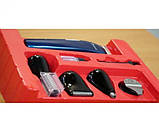 Багатофункціональний триммер 8в1 для стрижки волосся + Гребінець Gemei GM-596 Синій (GM-596_670), фото 7