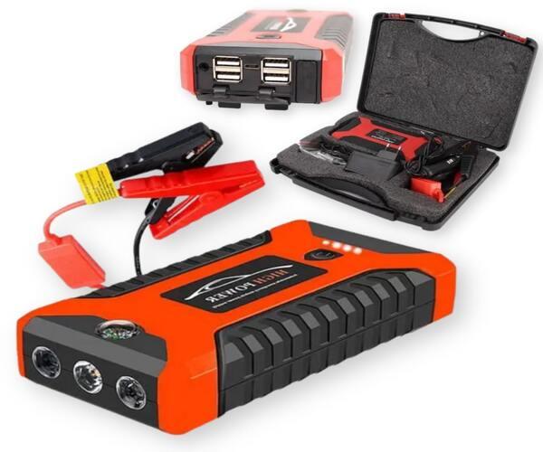 Пуско-зарядний пристрій JUMPSTARTER JX27 WITH PUMP (99800 мАг)+компресор Чорний (JX27_1697)