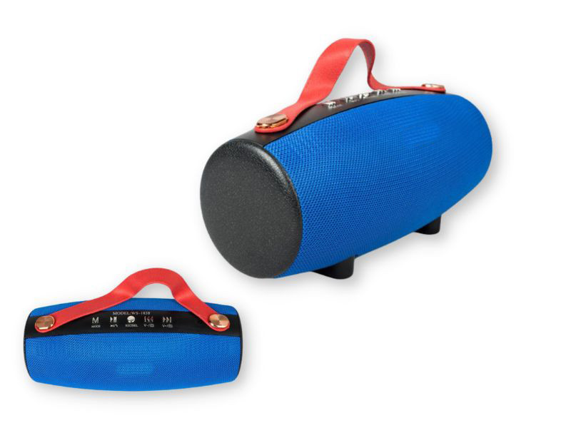 Колонка портативна XPRO WS 1838 10Вт USB, AUX, FM, Bluetooth синя/червона/чорна (WS 1838 ), фото 1