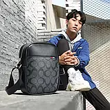 Сумка месенджер чоловіча Bopai 11-12, барсетка через плече, крос боді — Чорний, фото 7