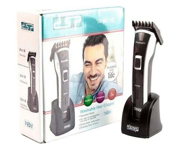 Машинка (тример) для стрижки волосся від 1 до 12 мм DSP 90110 сріблясто-чорна 3W (90110_246), фото 1