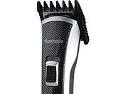 Машинка (тример) для стрижки волосся від 1 до 12 мм DSP 90110 сріблясто-чорна 3W (90110_246), фото 4