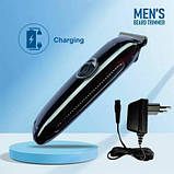 Професійна акумуляторна машинка для стрижки волосся тример з насадками XRPO GM-3800 чорна (40960-KM-3800), фото 4