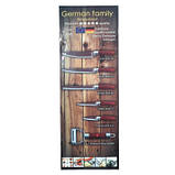 Набір професійних кухонних ножів German Family GF-S21 антиковзне покриття червоний (GF-S21_512), фото 5