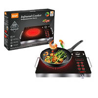 Інфрачервона плита RAF 8003 настільна кухонна одноконфоркова електрична плита з таймером чорний (RAF 8003_1312)