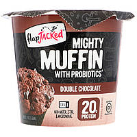 FlapJacked, Mighty Muffin с пробиотиками, двойная порция шоколада, 1,94 унции (55 г) в Украине