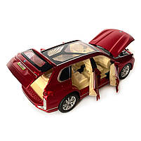 Машинка металева дитяча BMW X7, БМВ,червона, 1:32, Автоексперт, звук,світло,інерція, відкр двері,багажник,капот, 16*6*5 (GT-01120), фото 7