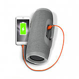 Портативна колонка XPRO Charge 3+ mini 10Вт USB, AUX, FM, Bluetooth сріблястий (DV-169328), фото 3