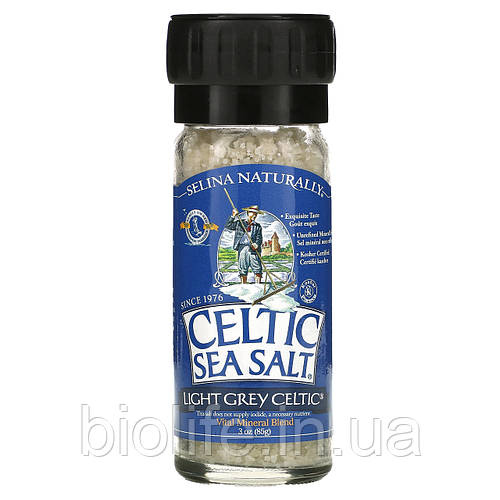 Celtic Sea Salt, Светло-серая кельтская соль 3 унции (85 г) в Украине ...