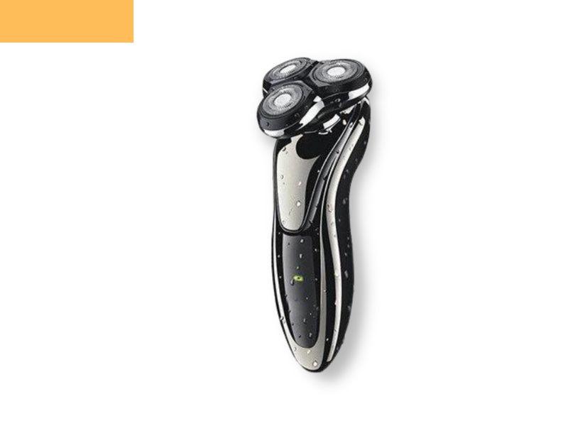Електробритва для чоловіків роторна для вологого та сухого гоління з плаваючими головками XPRO GM-7719 чорна (GM-7719), фото 1