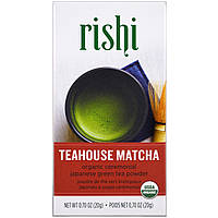 Rishi Tea, Teahouse Matcha, церемониальный порошок японского органического зеленого чая, 20 г (0,70 унции) в
