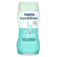 Coppertone, Pure&Simple, для дітей, 100% мінеральний захист від сонця, SPF 50, 177 мл (6 рідкий. Унцій) у